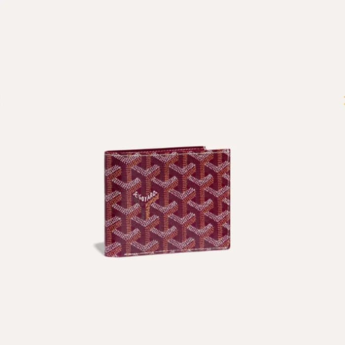 고야드 남/녀 버건디 빅투와르 반지갑 - Goyard Unisex Victoire Wall… - 1