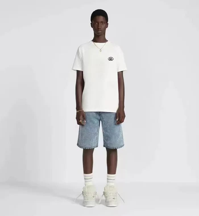 프라다 남성 화이트 반팔티 - Prada Mens White Tshirts - prc355… - 1