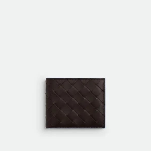 보테가베네타 남성 초코 반지갑 - Bottega Veneta Mens Half Wallet… - 1