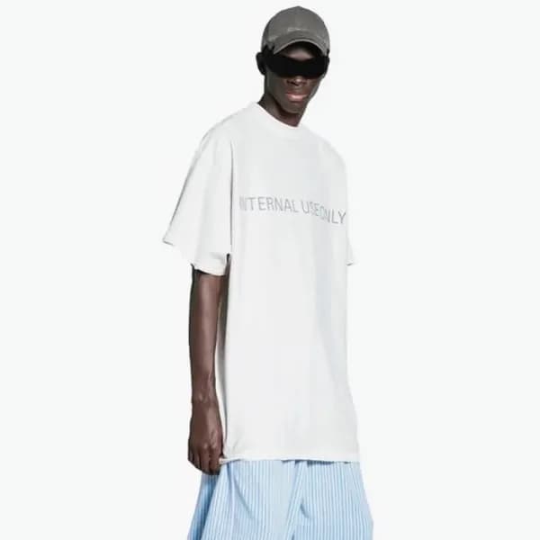 발렌시아가 남성 라운드 반팔 티셔츠 - Balenciaga Mens Round Tshirt… - 1