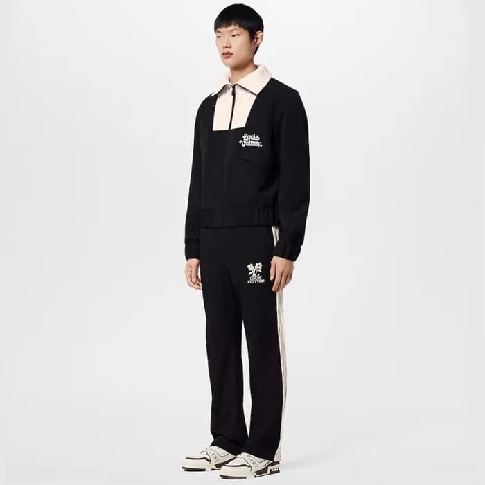루이비통 남성 블랙 블루종 - Louis vuitton Mens Black Blouson … - 1