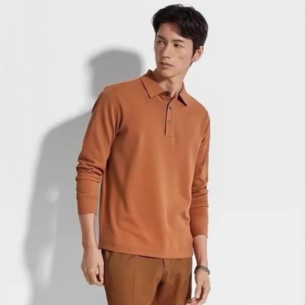 에르메네질도 제냐 남성 폴로 긴팔티 - Ermenegildo Zegna Mens Polo …