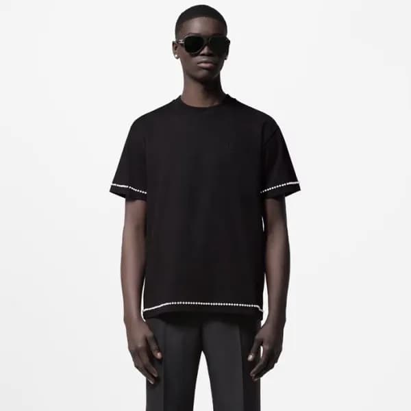 루이비통 남성 라운드 반팔티 - Louis vuitton Mens Round Tshirt … - 1