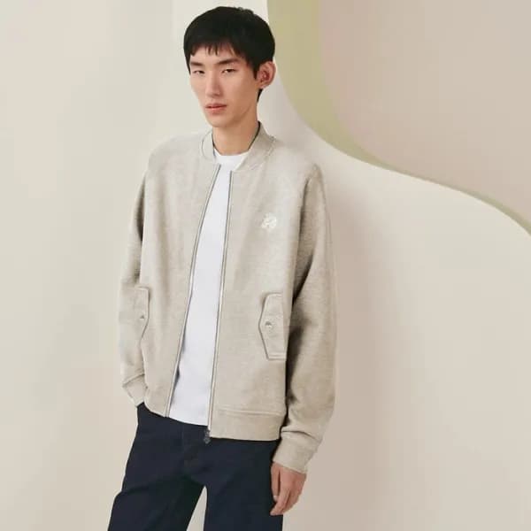 에르메스 남성 베이지 자켓 - Hermes Mens Beige Jacket - hec293… - 1