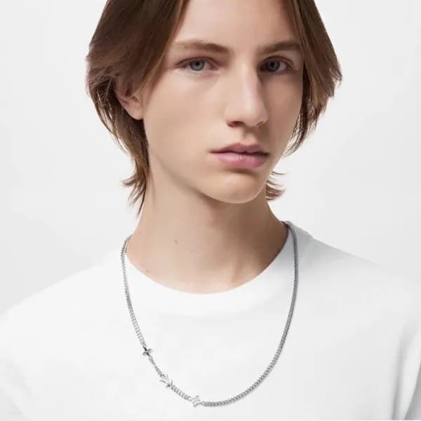 루이비통 남성 골드 목걸이 - Louis vuitton Mens Gold Necklace … - 1