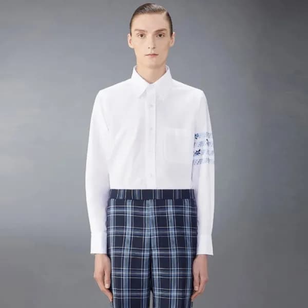 톰브라운 남성 클래식 셔츠 - Thom Browne Mens Dress Shirts - t… - 1