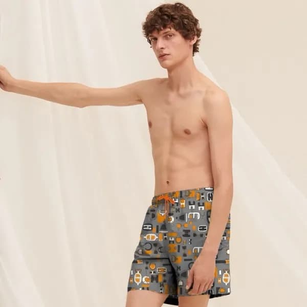 에르메스 남성 스윔 트렁크 - Hermes Mens Swim Trunks - hec6440… - 1