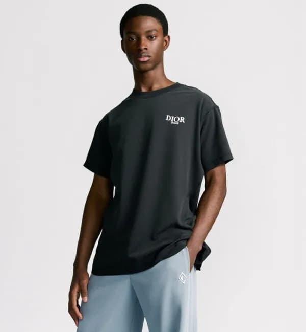 디올 남성 라운드 반팔 티셔츠 - Dior Mens Round Tshirt - dic724… - 1