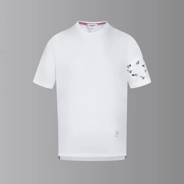 톰브라운 남성 라운드 반팔티 - Thom Browne Mens Round Tshirts -… - 1