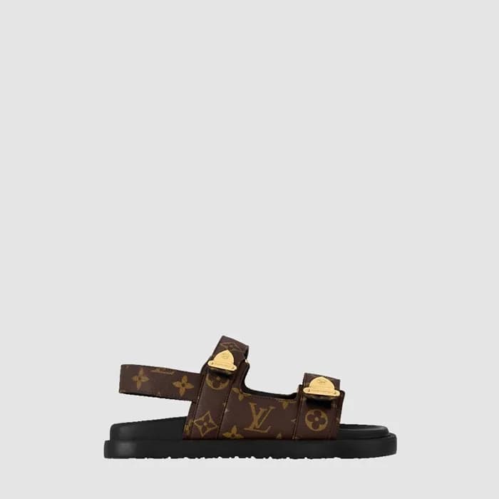 루이비통 여성 선셋 플랫 컴포트 샌들 - Louis vuitton Womens Sunset… - 1
