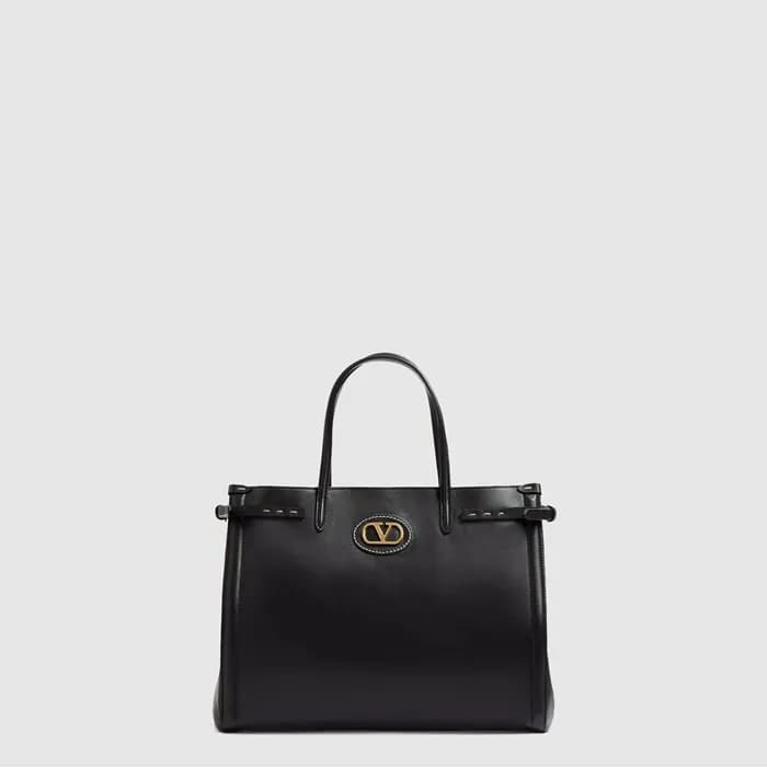 발렌티노 여성 가라바니 앙티브 미디엄 카프스킨 쇼퍼백 - Valentino Womens G… - 1