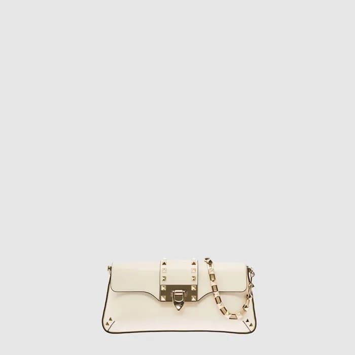 발렌티노 여성 레더 락스터드 숄더 백 - Valentino Womens Leather Ro… - 1