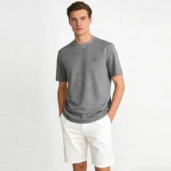 프라다 남성 라운드 반팔티 - Prada Mens Round Tshirt - prc1348… - 1
