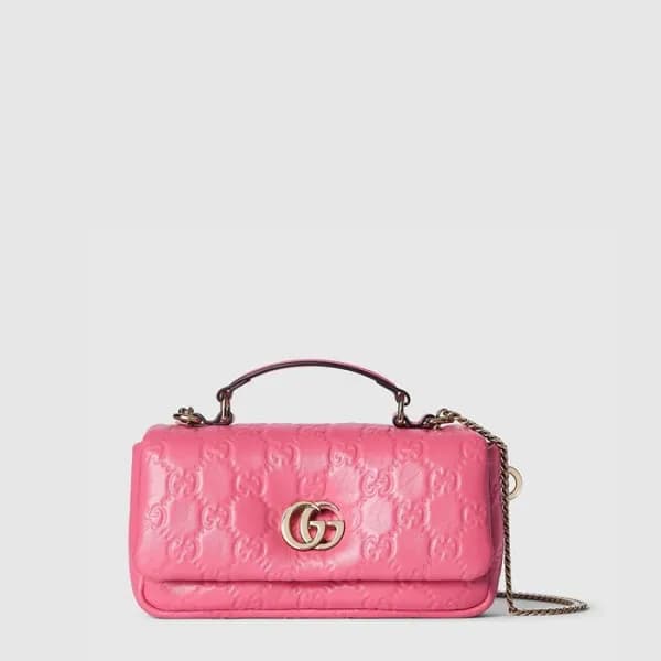 구찌 여성 GG 밀라노 미니 탑 핸들백 - Gucci Womens GG Milano Min… - 1