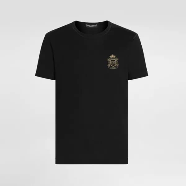 돌체앤가바나 남성 라운드 반팔 티셔츠 - Dolce&Gabbana Mens Round Ts… - 1