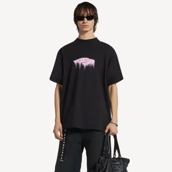 발렌시아가 남성 라운드 반팔 티셔츠 - Balenciaga Mens Round Tshirt… - 1