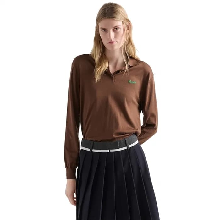 로로피아나 여성 폴로 스웨터 - Loro Piana Womens Polo Sweater -… - 1