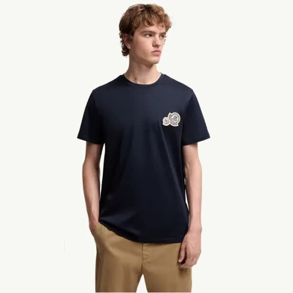 몽클레어 남성 라운드 반팔 티셔츠 - Moncler Mens Round Tshirt - m… - 1