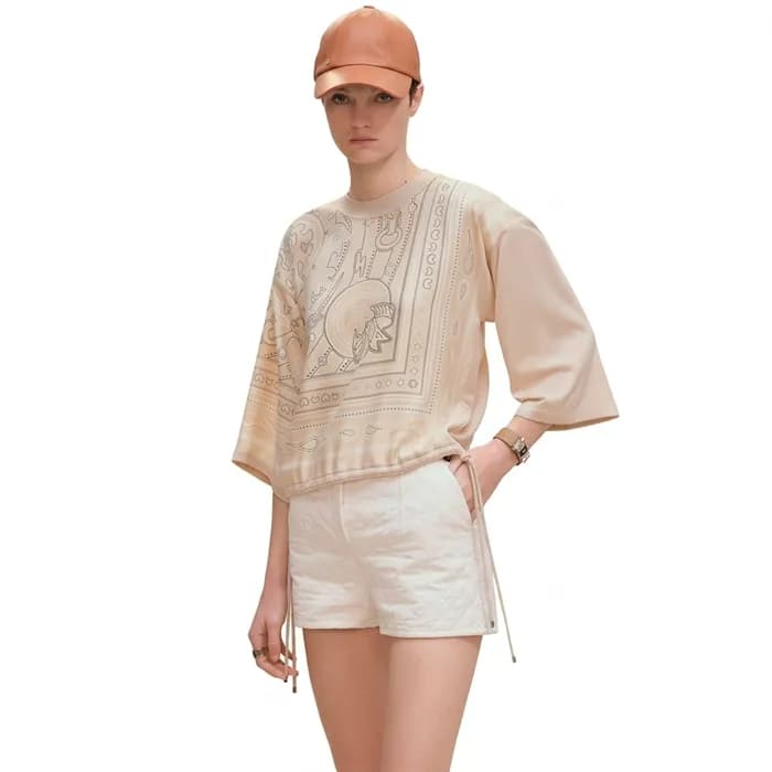 에르메스 여성 캔디 리브리스 트윌리언 긴팔 티셔츠 스웨터 - Hermes Womens Ca… - 1