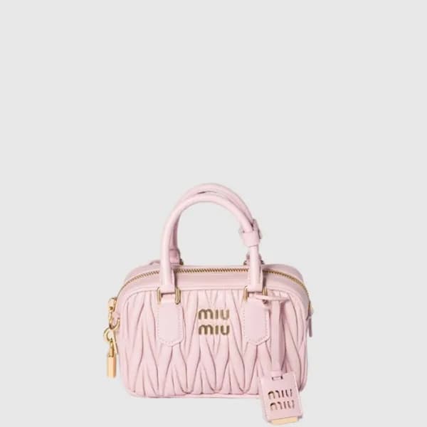 미우미우 여성 아르카디 마테라쎄 가죽 백 - Miumiu Womens Arkadi Mate… - 1