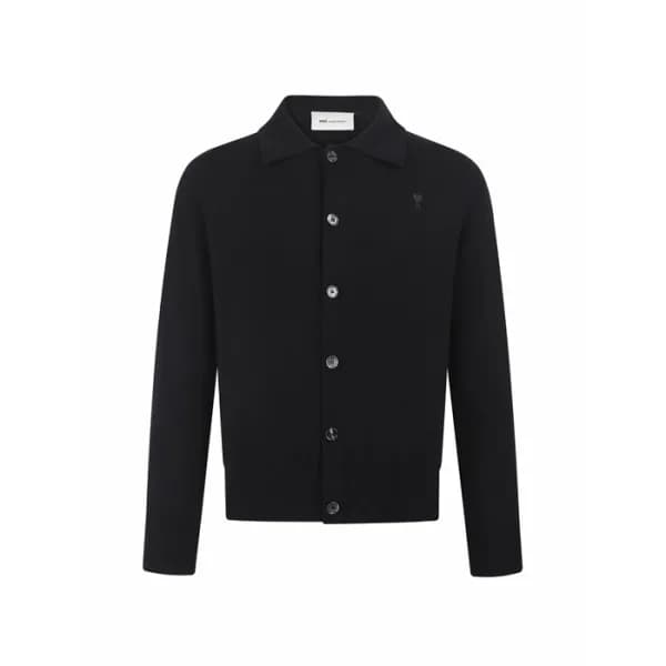 아미 남/녀 폴로 가디건 - Ami Unisex Polo Cardigan - amc16499x - 1