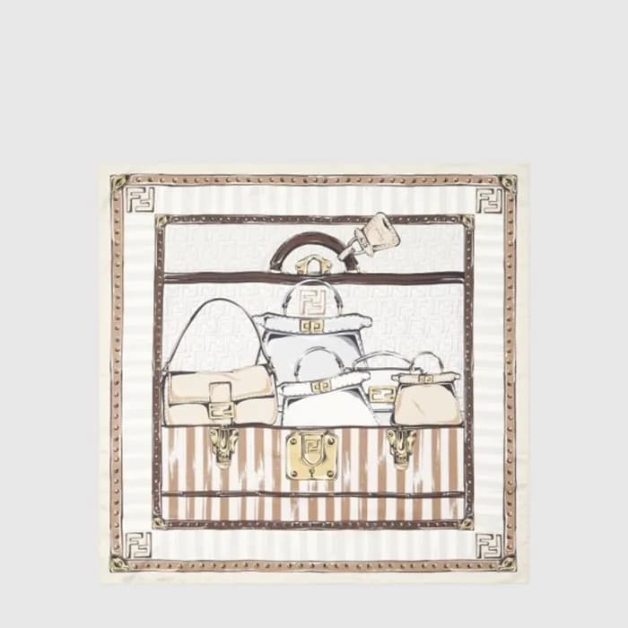 펜디 여성 스퀘어 스카프 - Fendi Womens Square Scarf - acc10073x - 1
