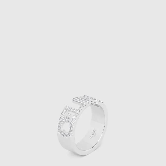 셀린느 여성 모노크롬 링 - Celine Womens Monochrome Ring - acc10618x - 1