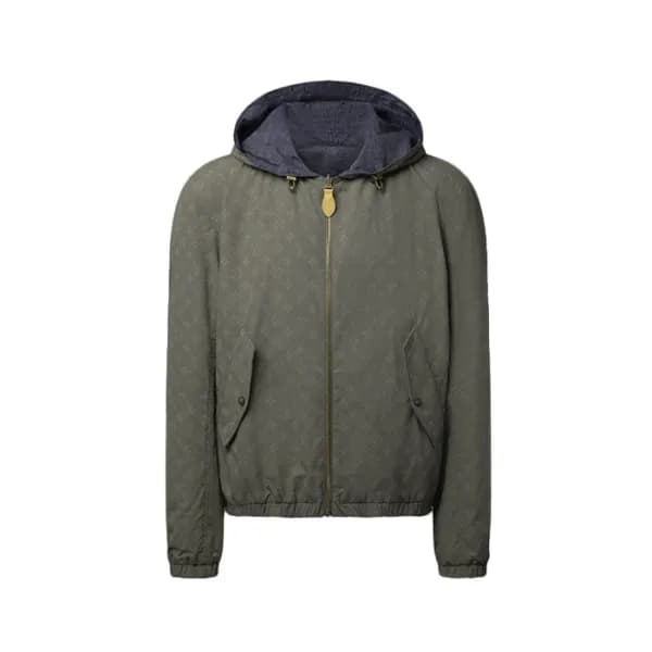 루이비통 남성 양면 후드 자켓 - Louis vuitton Mens Reversible Hooded Jacket - lvc17909x - 1