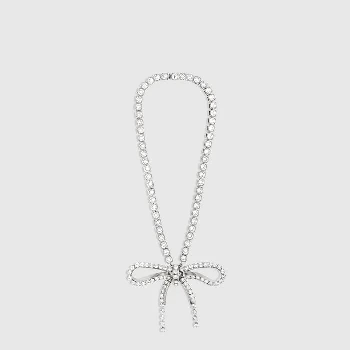 발렌시아가 여성 아카이브 리본 목걸이 - Balenciaga Womens Archive Ribbon Necklace - acc10969x - 1