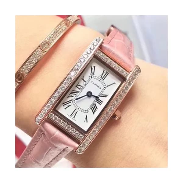 CARTIER LADIES TANK VERSION QUARTZ - 까르띠에 레이디스 TAN… - 1