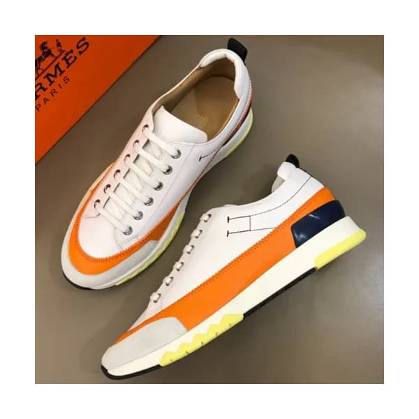 Hermes 2018 Mens Leather Sneakers - 에르메스 남성 레더 스니커… - 1