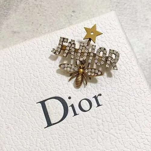 D&G Rose Gold Brooch - 돌체앤가바나 여성용 18k도금 로즈골드 … - 1