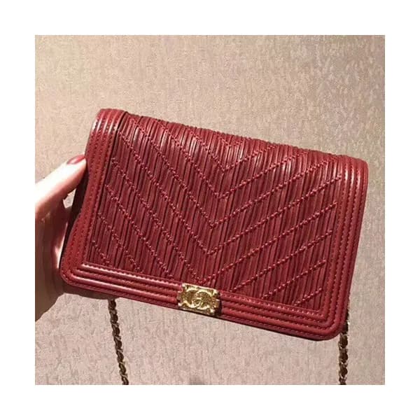 Chanel 2018 WOC Leather Chain Cross Bag ,19CM - 샤넬… - 1