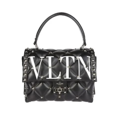 [매장판]Valentino VLTN Logo Candystud Small Tote Bag,… - 1