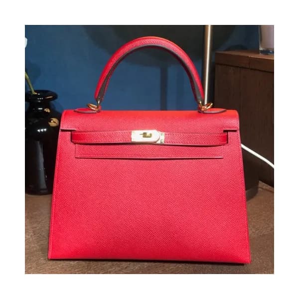 Hermes Kelly Epsom Leather Tote Shoulder Bag ,25cm… - 1