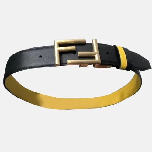 [매장판] Fendi 2019 Mens Logo Both-sides Leather Bel… - 1