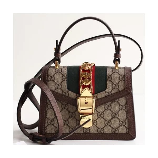Gucci Sylvie Mini Tote Shoulder Bag,20CM - 구찌 실비 미… - 1