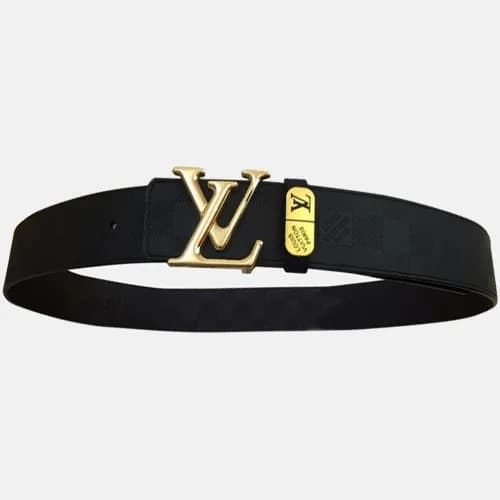 Louis vuitton 2019 Mens Initial Logo Leather Belt … - 1