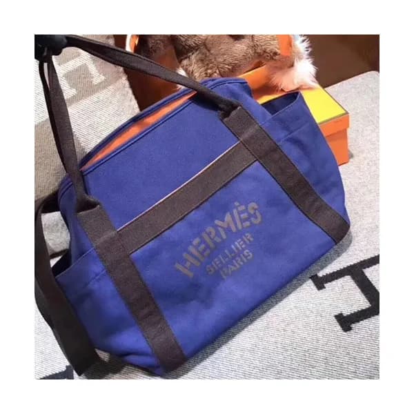Hermes Canvas Tote Shoulder Shopper Bag - 에르메스 캔버… - 1