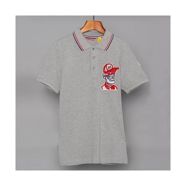 Mocler 2019 Mens Embroidery Logo Polo Cotton Short… - 1