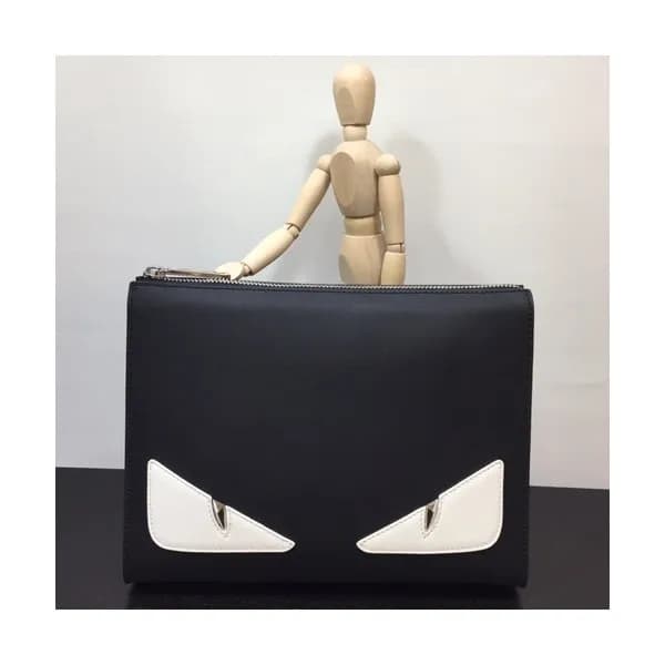 Fendi 2019 Leather Bag Bugs Clutch Bag ,25CM - 펜디 … - 1