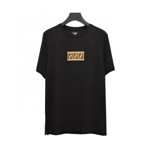 Fendi 2019 Mens Signature Logo Short Sleeved Tshir… - 1