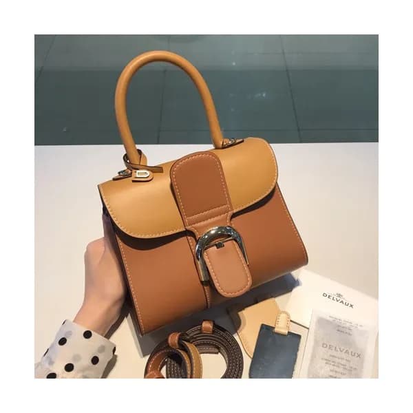 Delvaux 2019 Brillant Leather Tote Shoulder Bag,20… - 1