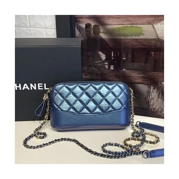 Chanel Women Gabrielle Leather Chain Shoulder Bag … - 1