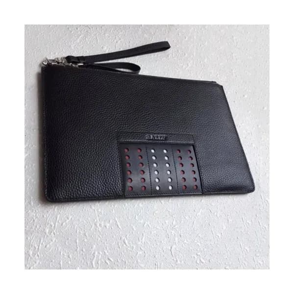Bally 2019 Leather Clutch Bag,28cm - 발리 2019 레더 남성… - 1
