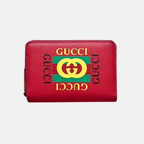 Gucci 2019 Logo Leather Card Case,496319 - 구찌 로고 남… - 1