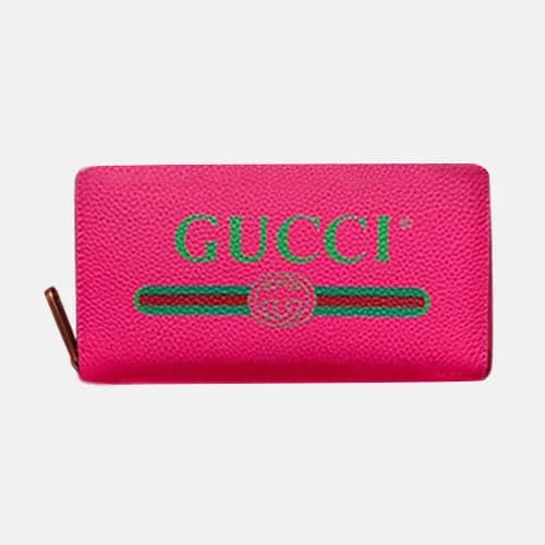 Gucci 2019 Logo Leather Zip Round Wallet 496317 -… - 1
