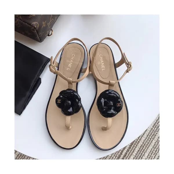 Chanel 2019 Ladies Leather Sandal - 샤넬 2019 여성용 레더… - 1