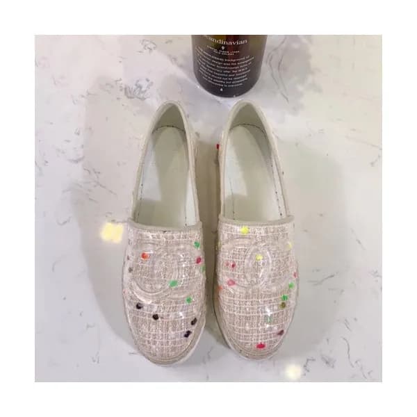 Chanel 2019 Ladies Tweed & PVC Slip On - 샤넬 2019 여… - 1