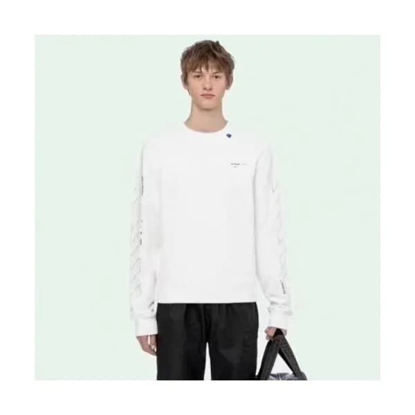 Off-white 2019 Mens Logo Cotton Man-to-man - 오프화이트… - 1